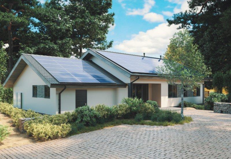 A House With Solar Panels Installed on Its Roof