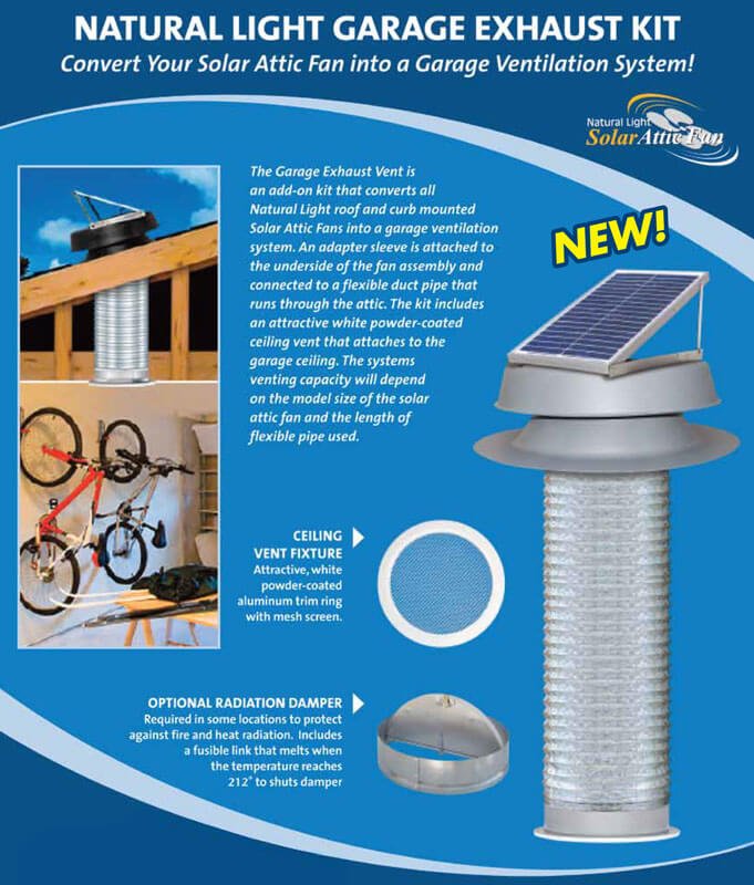 A Solar Lights & More's Flyer Giving Information About Garage Vent Kit