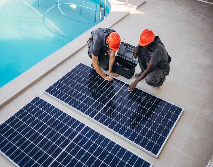 Technicians Ready to Install Solar Pool Heaters in Clermont, FL